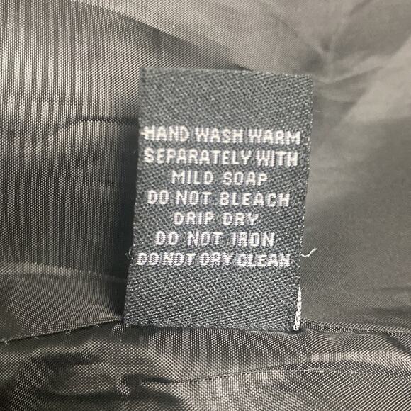 ASOS New Look Black Faux Leather Biker Jacket Full Zip Quilted Sz Medium - Picture 13 of 13